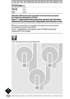 CEI EN 61008-2-1