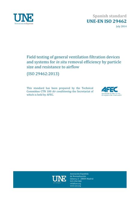 AENOR UNE-EN ISO 29462