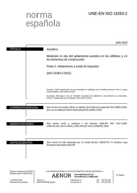 AENOR UNE-EN ISO 16283-2