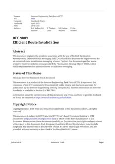 IETF RFC 9009