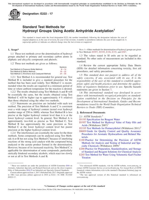 ASTM E222-17