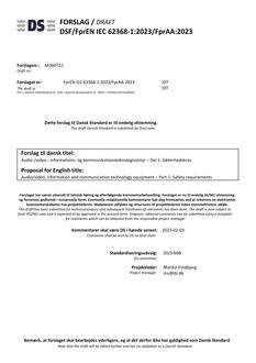 DANSK DSF/FPREN IEC 62368-1/FPRAA