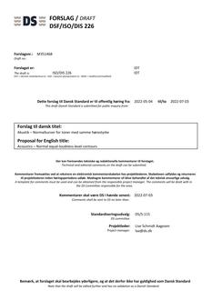 DANSK DSF/ISO/DIS 226