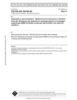 CEI EN IEC 60749-20