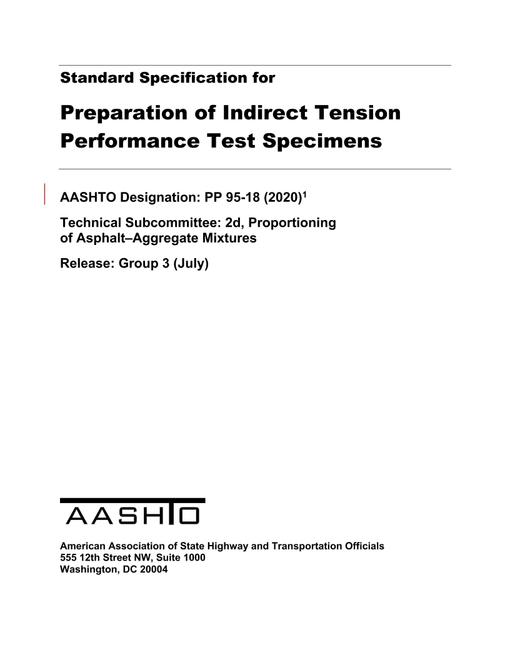 AASHTO PP 95-18 (2020)