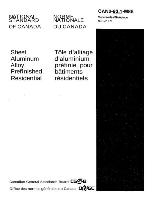 CAN/CGSB 93.1-M85