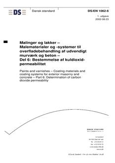 DANSK DS/EN 1062-6