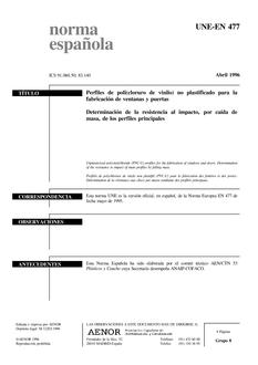 AENOR UNE-EN 477