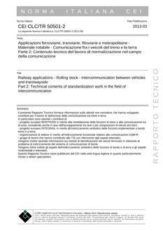 CEI CLC/TR 50501-2