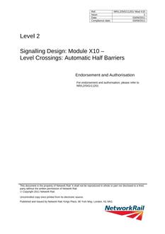 NR NR/L2/SIG/11201/MOD X10 ISSUE 1