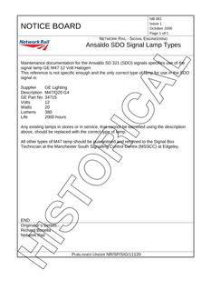 NR NB 061 ISSUE 1