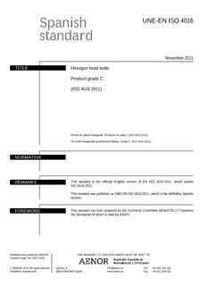 AENOR UNE-EN ISO 4016