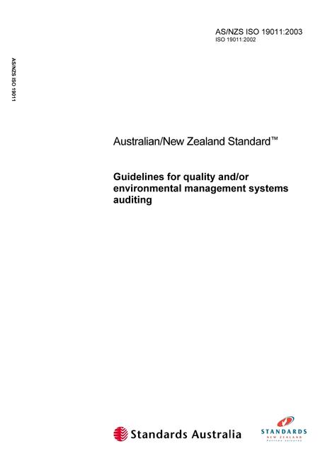 AS/NZS ISO 19011:2003
