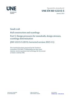 AENOR UNE-EN ISO 12215-5