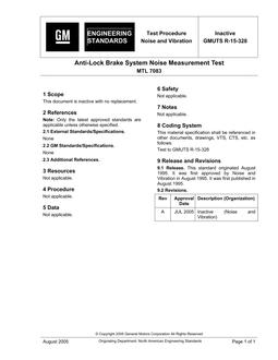 GMNA GMUTS R-15-328