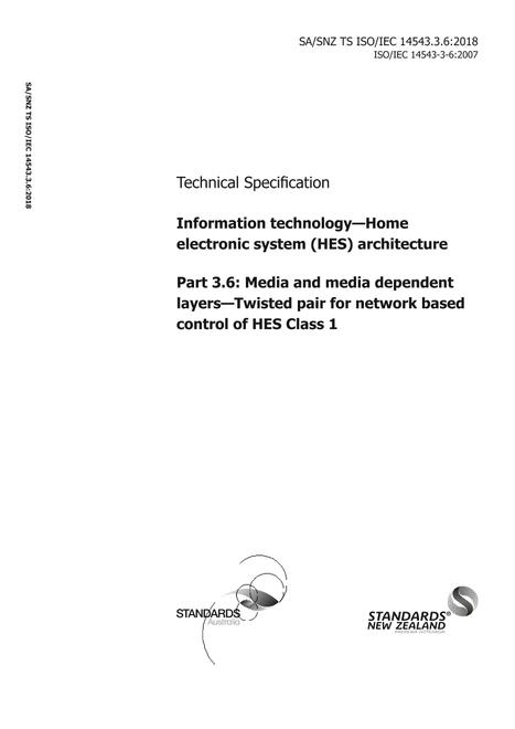 SA/SNZ TS ISO/IEC 14543.3.6:2018