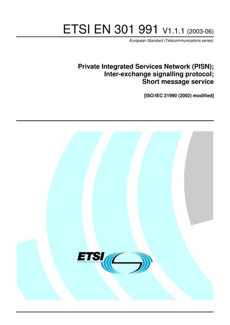 ETSI EN 301 991