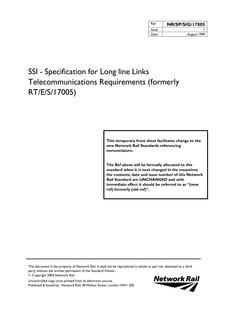NR RT/E/S/17005 ISSUE 1
