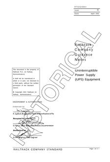 NR RT/E/G/00011 ISSUE 1