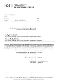 DANSK DSF/ISO/IEC PRF 23360-5-2