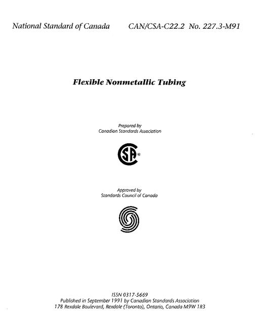CAN/CSA C22.2 NO. 227.3-M91 (R1999)