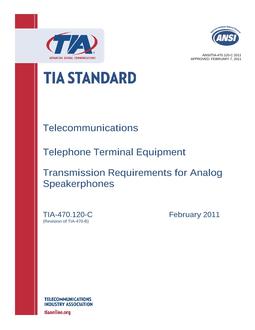 TIA ANSI/TIA-470.120-C