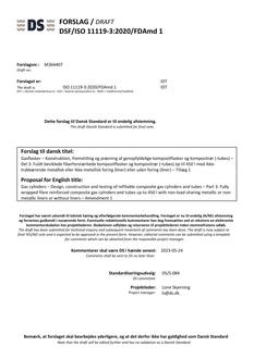 DANSK DSF/ISO 11119-3/FDAMD 1