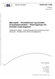 DANSK DS/EN ISO 11980