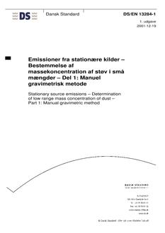 DANSK DS/EN 13284-1