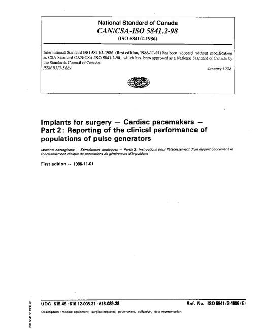 CAN/CSA-ISO 5841.2-98