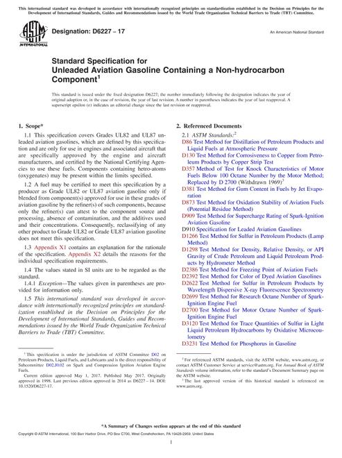 ASTM D6227-17