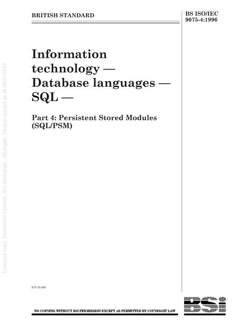 BS ISO/IEC 9075-4:1996