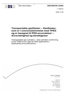 DANSK DS/CEN/TR 15444