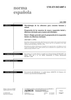 AENOR UNE-EN ISO 6887-1