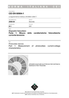 CEI EN 60904-1