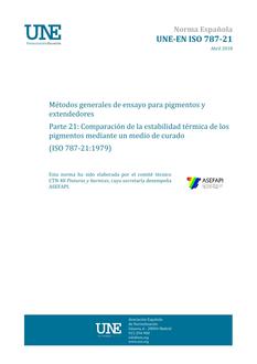 AENOR UNE-EN ISO 787-21