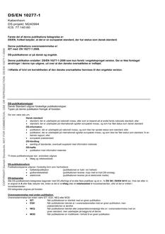 DANSK DS/EN 10277-1