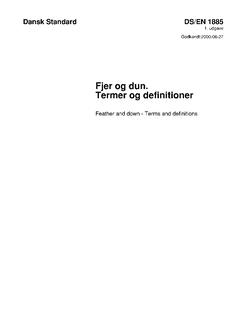 DANSK DS/EN 1885