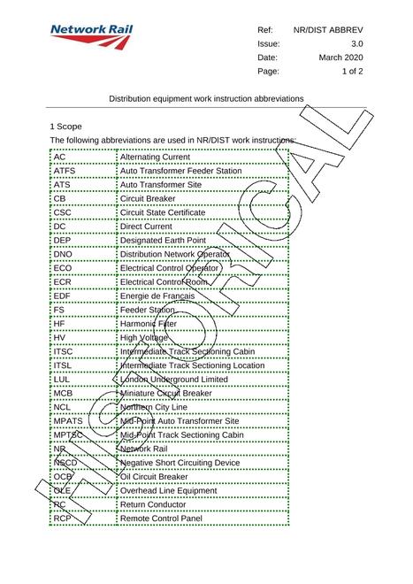 NR NR/L3/ELP/27240/NR/DIST ABBREV ISSUE 3