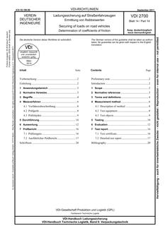 VDI VDI 2700 BLATT 14