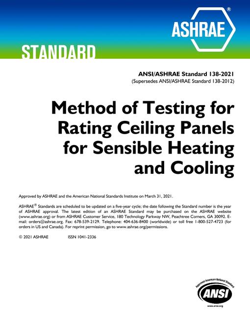 ASHRAE 138-2021
