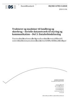 DANSK DS/ISO 11783-3