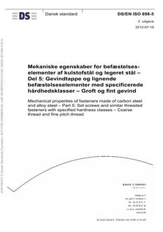 DANSK DS/EN ISO 898-5