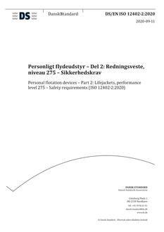 DANSK DS/EN ISO 12402-2