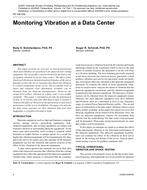 NY-08-002 -- Monitoring Vibration at a Data Center