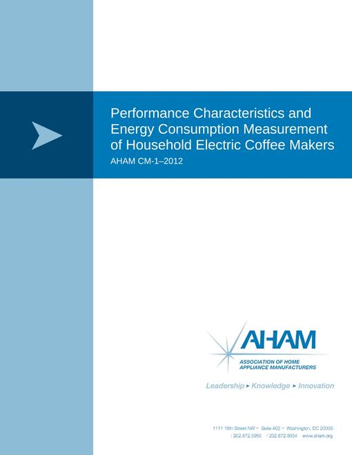 AHAM CM-1-2012