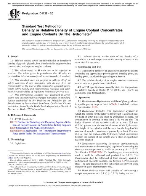 ASTM D1122-20