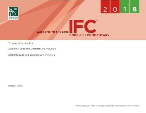 ICC IFC-2018 Commentary