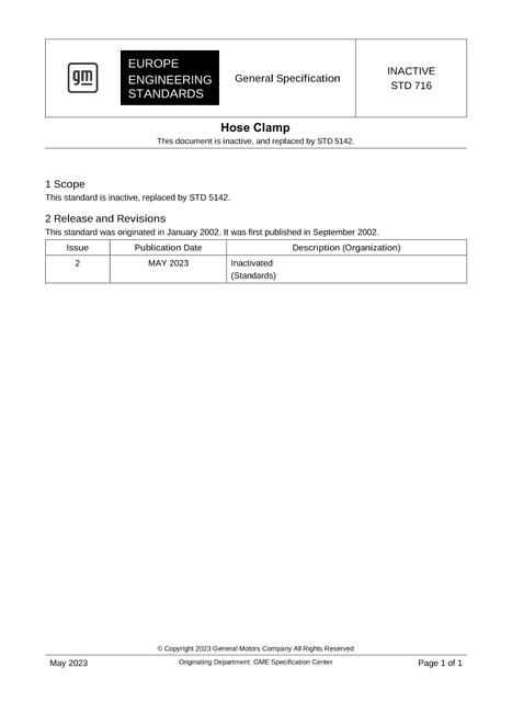 GME STD 716