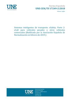 AENOR UNE-CEN/TS 17249-2